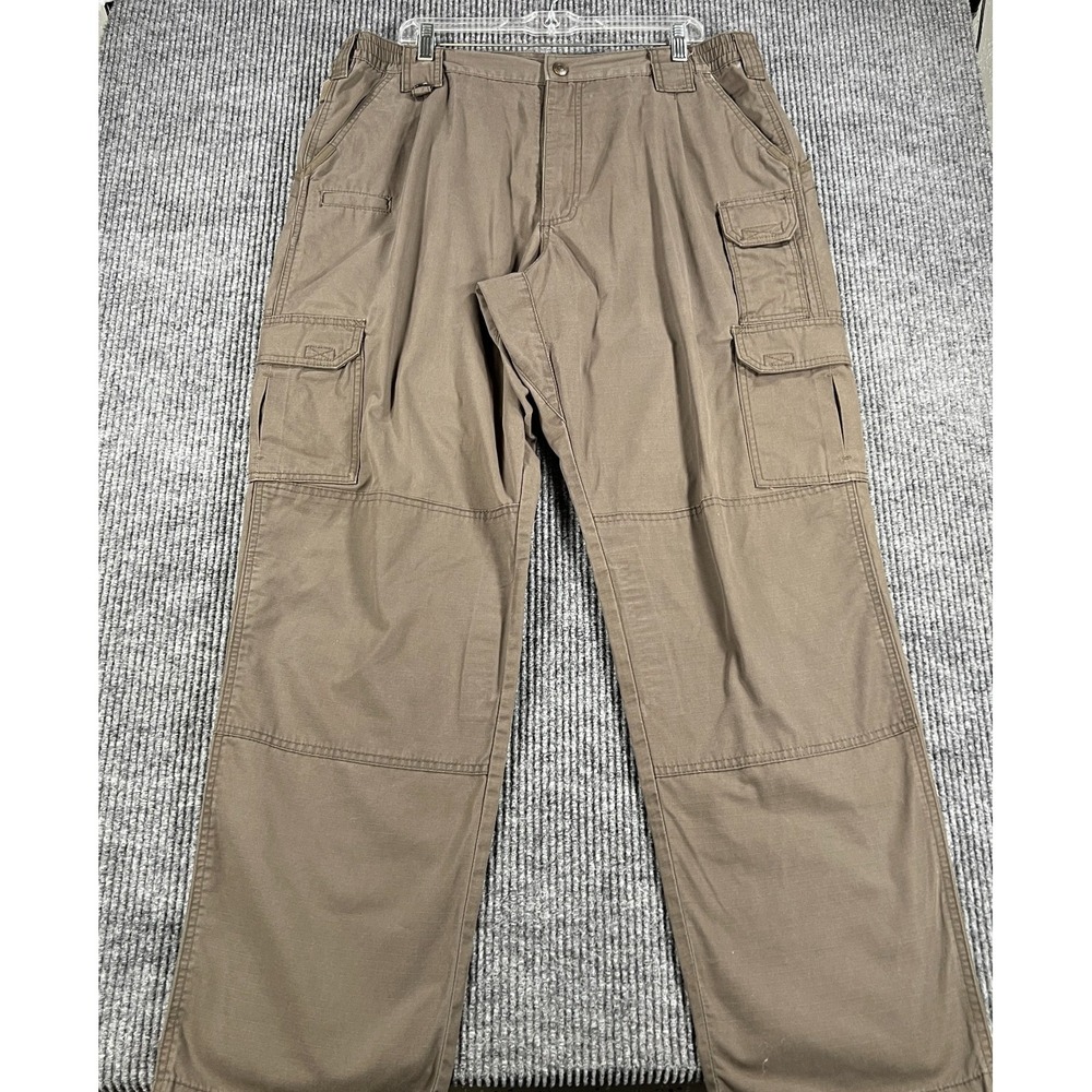 5.11 Tactical Cargo Pants Mens 40x34 Green Utility Work Security Canvas Pockets